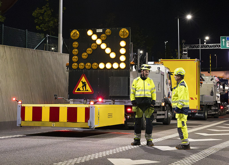 Tvätt med vattenkranbil